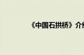 《中国石拱桥》介绍了中国石拱桥的什么