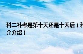 科二补考是第十天还是十天后（科目二补考为什么要10天以后相关内容简介介绍）