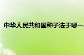 中华人民共和国种子法于哪一年实施（中华人民共和国种子法）