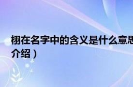 栩在名字中的含义是什么意思（栩在人名中的意思相关内容简介介绍）