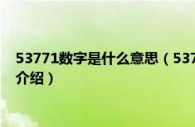 53771数字是什么意思（53719数字代表什么含义相关内容简介介绍）