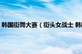 韩国街舞大赛（街头女战士 韩国2021年街舞竞技类真人秀节目）