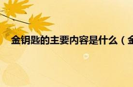 金钥匙的主要内容是什么（金钥匙是什么相关内容简介介绍）