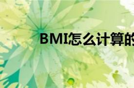 BMI怎么计算的（bmi怎么计算）