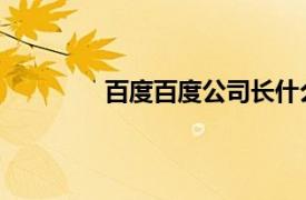 百度百度公司长什么样（百度 百度公司）