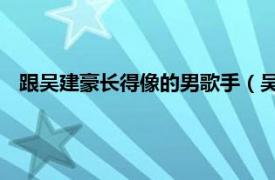 跟吴建豪长得像的男歌手（吴建豪 华语流行乐男歌手、演员）