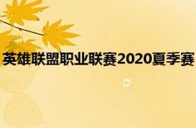 英雄联盟职业联赛2020夏季赛（2019英雄联盟职业联赛夏季赛）