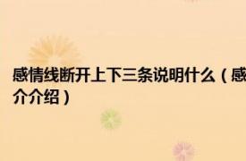 感情线断开上下三条说明什么（感情线断开上下两条是什么意思相关内容简介介绍）