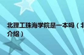 北理工珠海学院是一本吗（北理工珠海校区是几本相关内容简介介绍）