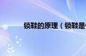 锁鞋的原理（锁鞋是什么相关内容简介介绍）