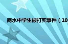 商水中学生被打死事件（1011天水民办学校校长失踪事件）