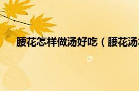 腰花怎样做汤好吃（腰花汤怎么做好吃相关内容简介介绍）