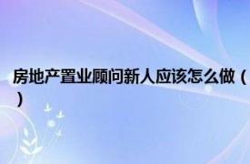 房地产置业顾问新人应该怎么做（新人置业顾问多久上手相关内容简介介绍）