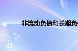 非流动负债和长期负债一样吗（非流动负债）