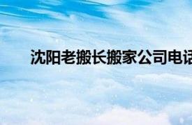 沈阳老搬长搬家公司电话号（沈阳老搬长搬家公司）