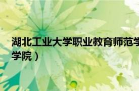 湖北工业大学职业教育师范学院（湖北工业大学职业与成人教育学院）