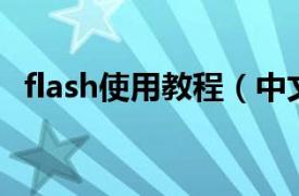 flash使用教程（中文Flash 8.0 案例教程）