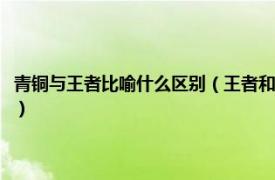 青铜与王者比喻什么区别（王者和青铜形容人是什么意思相关内容简介介绍）