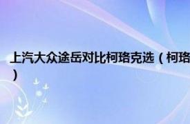 上汽大众途岳对比柯珞克选（柯珞克和大众途岳该怎么选相关内容简介介绍）