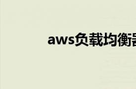 aws负载均衡器（负载均衡器）