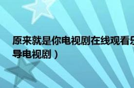 原来就是你电视剧在线观看乐看网（原来就是你 2005年朱翊执导电视剧）