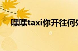 嘿嘿taxi你开往何处康弘（嘿嘿！Taxi）