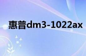 惠普dm3-1022ax（惠普dm3-1010TX）