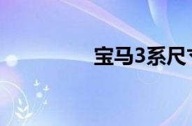 宝马3系尺寸（宝马3系）