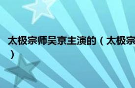 太极宗师吴京主演的（太极宗师 1997年吴京、樊亦敏主演电视剧）