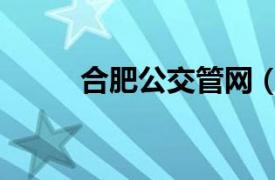 合肥公交管网（合肥公交集团网）