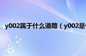 y002属于什么道路（y002是什么道路编号相关内容简介介绍）