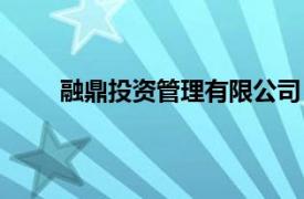 融鼎投资管理有限公司（鼎融投资担保有限公司）