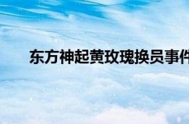 东方神起黄玫瑰换员事件真相（东方神起换员事件）