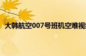 大韩航空007号班机空难视频（大韩航空007号班机空难）