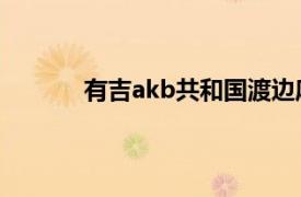 有吉akb共和国渡边麻友（有吉AKB共和国）