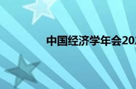 中国经济学年会2021（中国经济学年会）