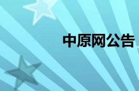 中原网公告（中原门户网）