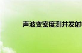 声波变密度测井发射电路（声波变密度测井）