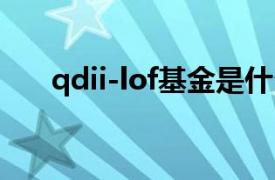 qdii-lof基金是什么（lof基金是什么）