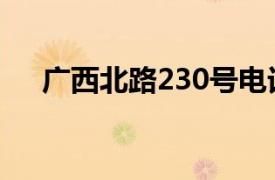 广西北路230号电话（广西北路132号）