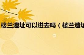 楼兰遗址可以进去吗（楼兰遗址为什么不能去相关内容简介介绍）