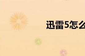 迅雷5怎么用（迅雷5）