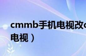 cmmb手机电视改dtmb电视（CMMB手机电视）