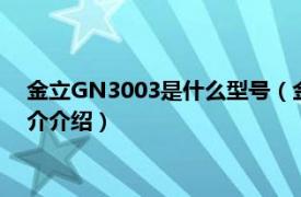 金立GN3003是什么型号（金立gn3001是什么型号相关内容简介介绍）