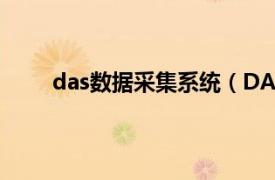 das数据采集系统（DAS 阿里云数据库旗下产品）