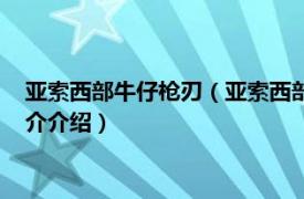 亚索西部牛仔枪刃（亚索西部牛仔的刀光特效怎么弄相关内容简介介绍）