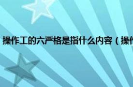 操作工的六严格是指什么内容（操作工六严格是指什么相关内容简介介绍）