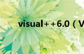 visual++6.0（Visual FoxPro 6.0）