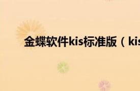 金蝶软件kis标准版（kis 小企业管理软件金蝶KIS）