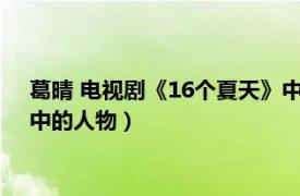 葛晴 电视剧《16个夏天》中的人物（葛晴 电视剧《16个夏天》中的人物）